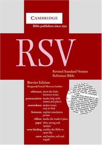 RSV Brevier Reference Edition Burgundy French Morocco RSV353
