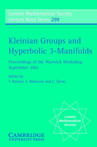 Kleinian groups and hyperbolic 3-manifolds