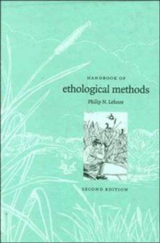 Handbook of ethological methods