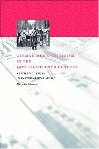 German Music Criticism in the Late Eighteenth Century