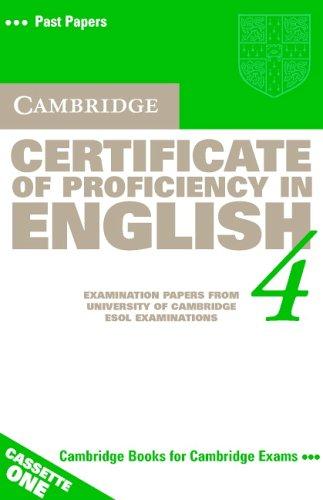 Cambridge Certificate of Proficiency in English 4 Cassette Set (CPE Practice Tests)