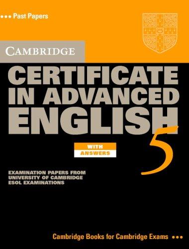 Cambridge Certificate in Advanced English 5 Self-Study Pack