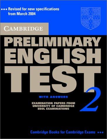 Cambridge Preliminary English Test 2 Self-study Pack