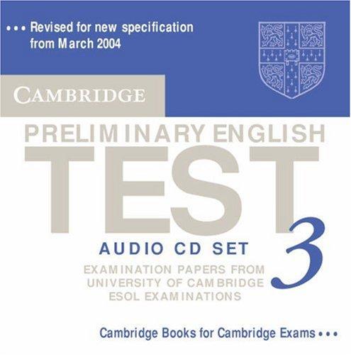 Cambridge Preliminary English Test 3 Audio CD Set