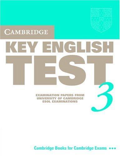 Cambridge Key English Test 3 Student's Book