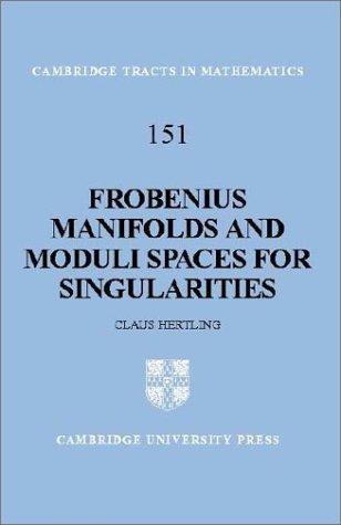 Frobenius manifolds and moduli spaces for singularities