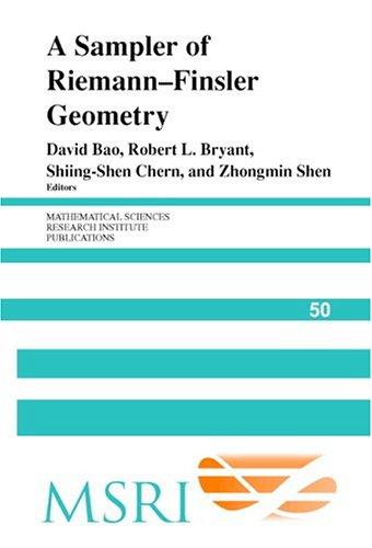 A sampler of Riemann-Finsler geometry