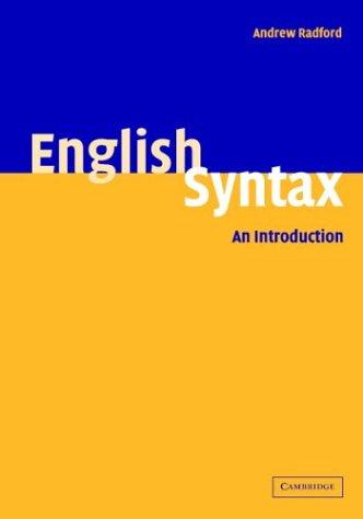 English syntax