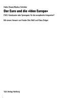 Der Euro und die "Idee Europa"