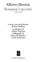 Romanzi e racconti 1929-1937
