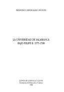 La Universidad de Salamanca bajo Felipe II, 1575-1598