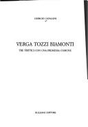 Verga, Tozzi, Biamonti