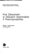 Kraj Zakaukaski w relacjach dyplomatów II Rzeczypospolitej