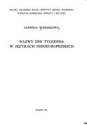 Nazwy dni tygodnia w językach indoeuropejskich