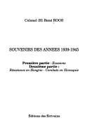 Souvenirs des années 1939-1945