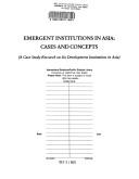 Emergent institutions in Asia