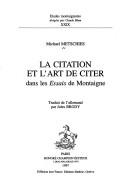 Zitat und Zitierkunst in Montaignes Essais