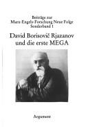 David Borisovič Rjazanov und die erste MEGA