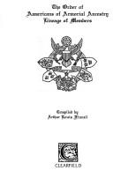 The Order of Americans of Armorial Ancestry lineage of members