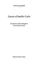 Lettere al fratello Carlo