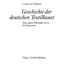 Geschichte der deutschen Textilkunst