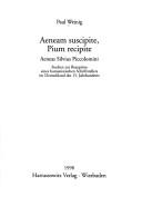 Aeneam suscipite, pium recipite