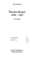 Theodor Heckel, 1894-1967