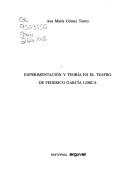 Experimentación y teoría en el teatro de Federico García Lorca