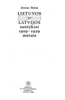 Lietuvos ir Latvijos santykiai 1919-1929 metais
