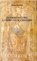 Le droit naturel à l'épreuve de l'histoire
