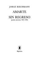Amarte sin regreso