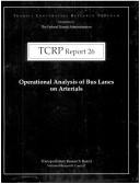 Operational analysis of bus lanes on arterials