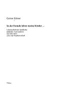 In der Fremde leben meine Kinder--