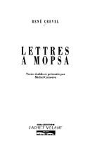 Lettres à Mopsa