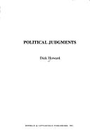 Political judgments