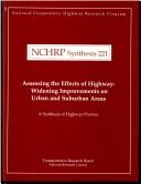 Assessing the effects of highway-widening improvements on urban and suburban areas