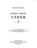 Modern literary Uzbek I