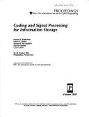 Coding and signal processing for information storage