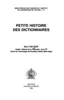 Petite histoire des dictionnaires