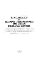 La celebración de tratados internacionales por España