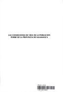 Las condiciones de vida de la población pobre de la provincia de Salamanca