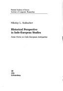 Istoricheskaia perspektiva v indoevropeistike