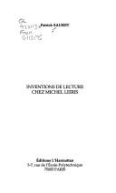 Inventions de lectures chez Michel Leiris
