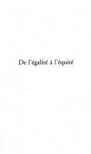 De l'égalité à l'équité