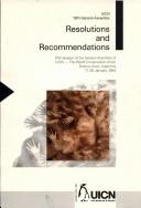 Resolutions and recommendations