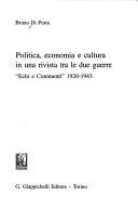 Politica, economia e cultura in una rivista tra le due guerre