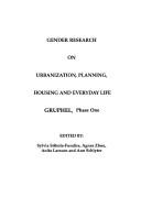 Gender research on urbanization, planning, housing, and everyday life