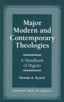 Major modern and contemporary theologies