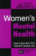 Concise guide to women's mental health