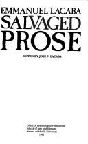 Salvaged prose
